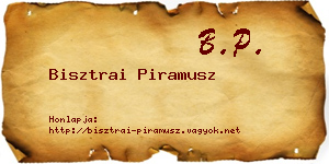 Bisztrai Piramusz névjegykártya